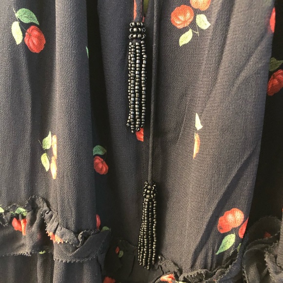 FARM Rio Pitanga Cherry Black Layered Mini Dress - Picture 7 of 9